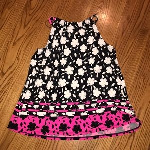 Kaari Blue tie neck swing top Small NWT